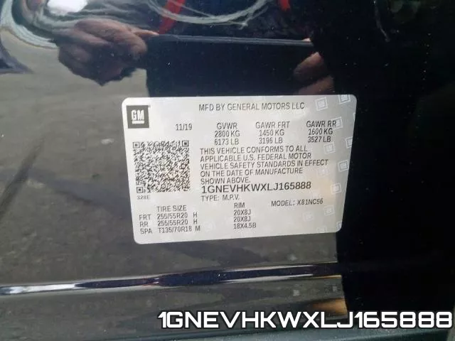 1GNEVHKWXLJ165888 фото 2