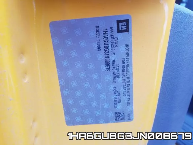 1HA6GUBG3JN008679 фото 2