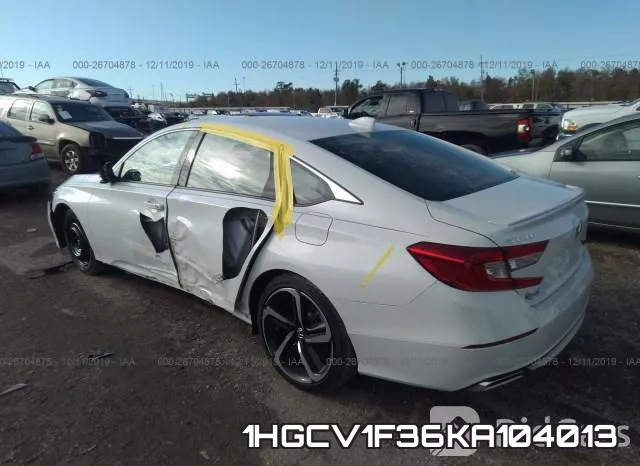 1HGCV1F36KA104013 фото 4