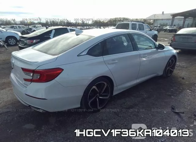 1HGCV1F36KA104013 фото 5