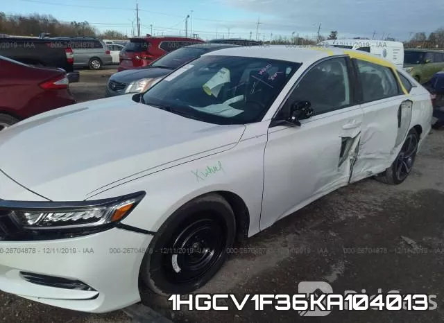 1HGCV1F36KA104013 фото 7