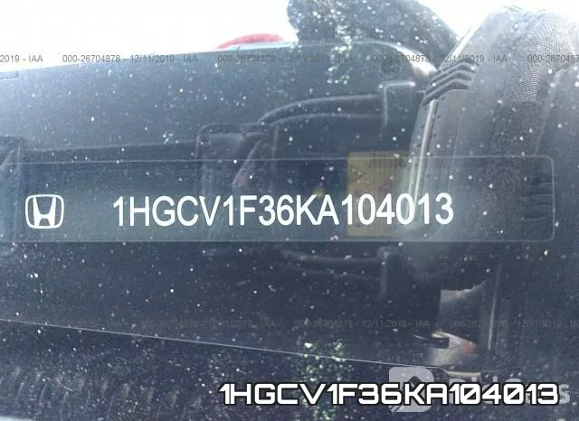 1HGCV1F36KA104013 фото 10