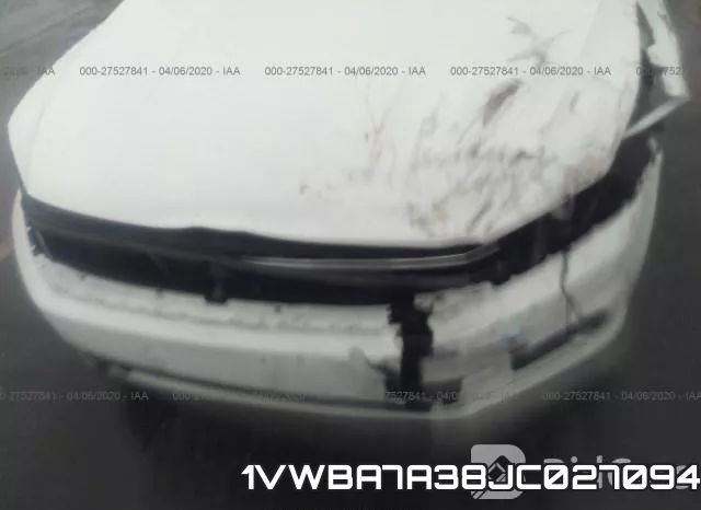 1VWBA7A38JC027094 фото 7