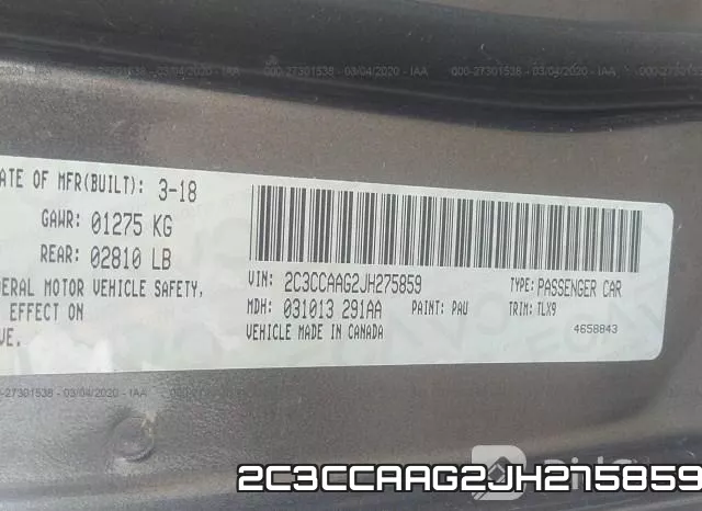 2C3CCAAG2JH275859 фото 10