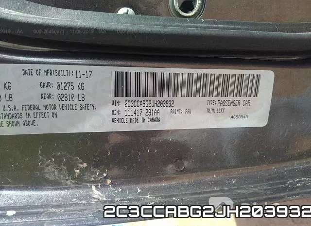 2C3CCABG2JH203932 фото 10