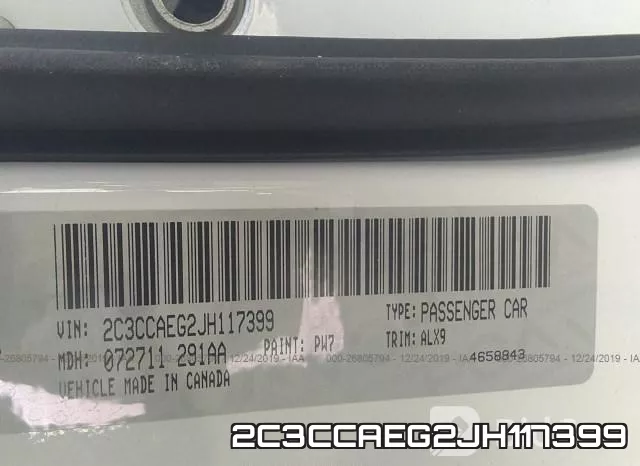 2C3CCAEG2JH117399 фото 10