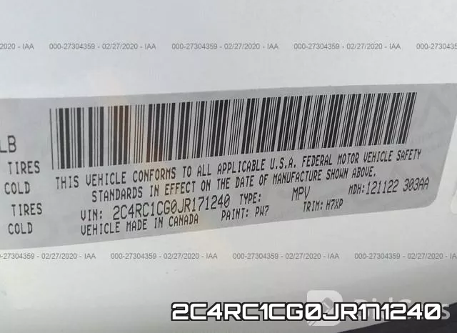 2C4RC1CG0JR171240 фото 10