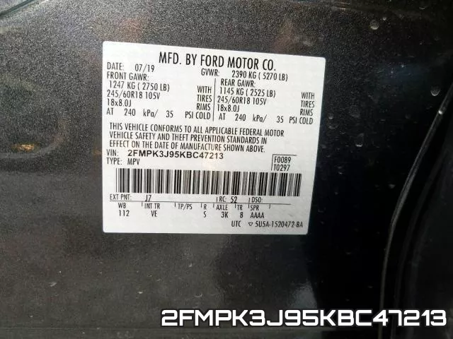 2FMPK3J95KBC47213 фото 2