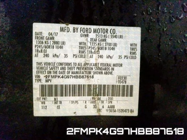 2FMPK4G97HBB87618 фото 2