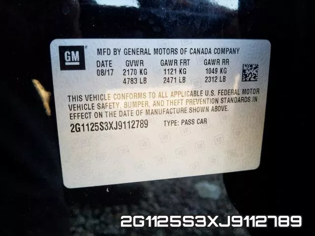2G1125S3XJ9112789 фото 2