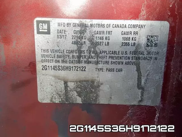 2G1145S36H9172122 фото 2