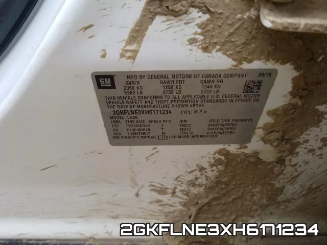 2GKFLNE3XH6171234 фото 2