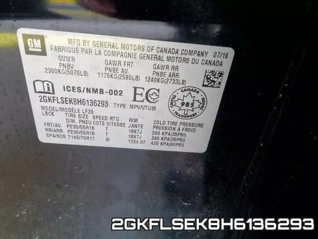 2GKFLSEK8H6136293 фото 2