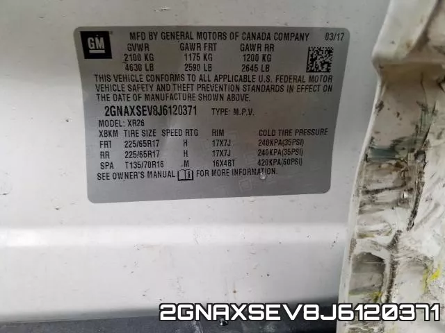 2GNAXSEV8J6120371 фото 2