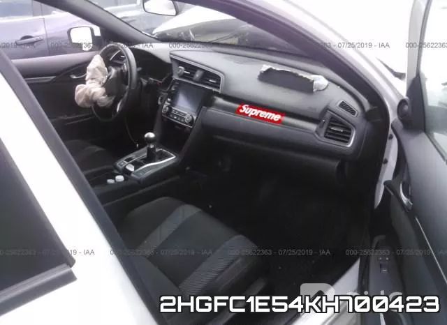 2HGFC1E54KH700423 фото 6
