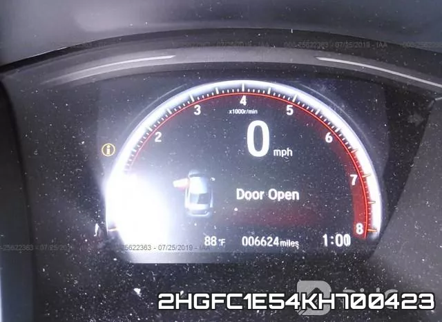 2HGFC1E54KH700423 фото 8