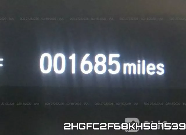 2HGFC2F68KH587539 фото 8