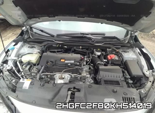2HGFC2F80KH514019 фото 2