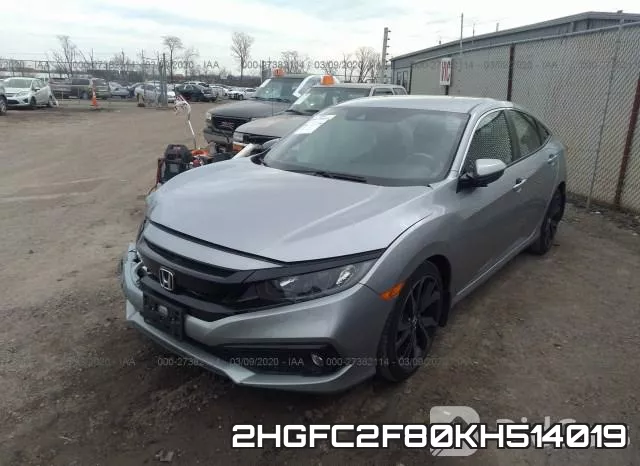 2HGFC2F80KH514019 фото 3