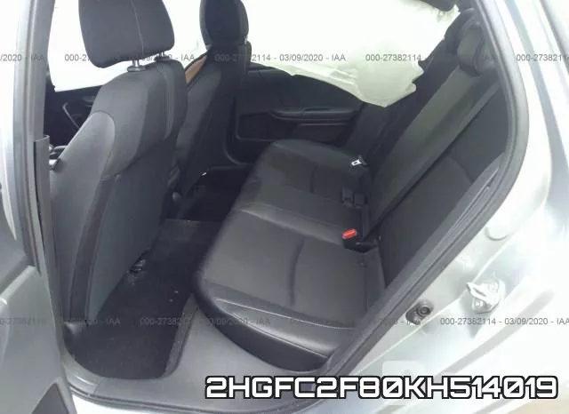 2HGFC2F80KH514019 фото 9