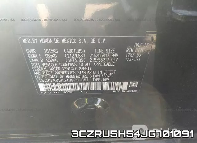 3CZRU5H54JG701091 фото 10