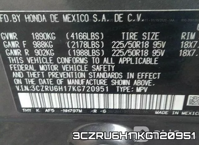 3CZRU6H17KG720951 фото 10