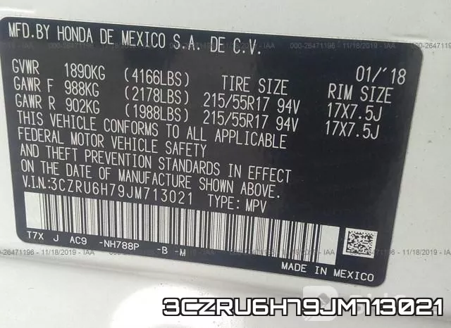 3CZRU6H79JM713021 фото 10