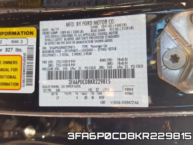 3FA6P0CD8KR229815 фото 2