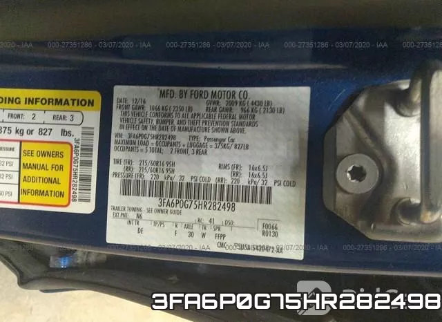 3FA6P0G75HR282498 фото 10