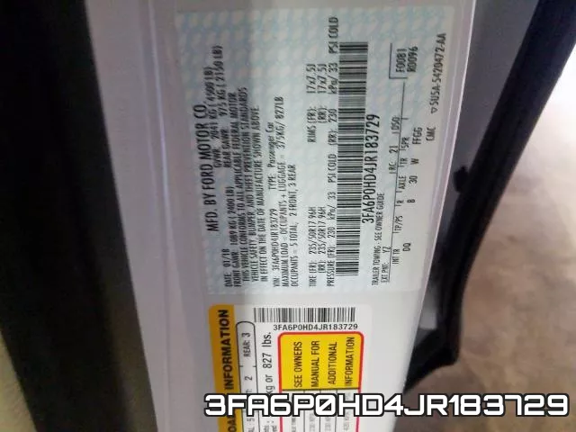 3FA6P0HD4JR183729 фото 2