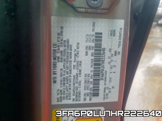 3FA6P0LU7HR222640 фото 2