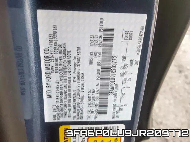 3FA6P0LU9JR203772 фото 2