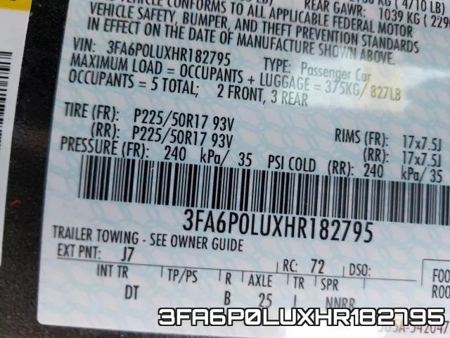 3FA6P0LUXHR182795 фото 2