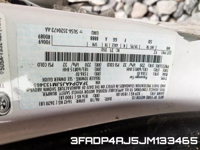 3FADP4AJ5JM133465 фото 2