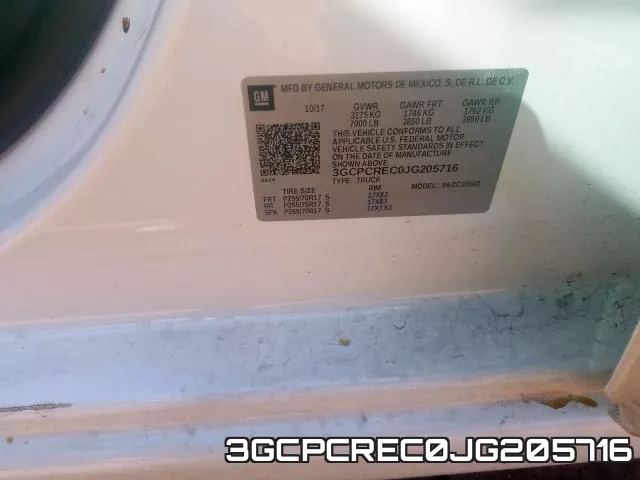 3GCPCREC0JG205716 фото 2