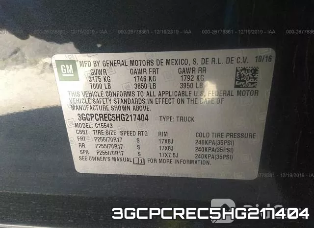 3GCPCREC5HG217404 фото 10