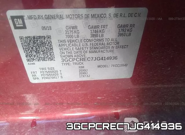 3GCPCREC7JG414936 фото 10