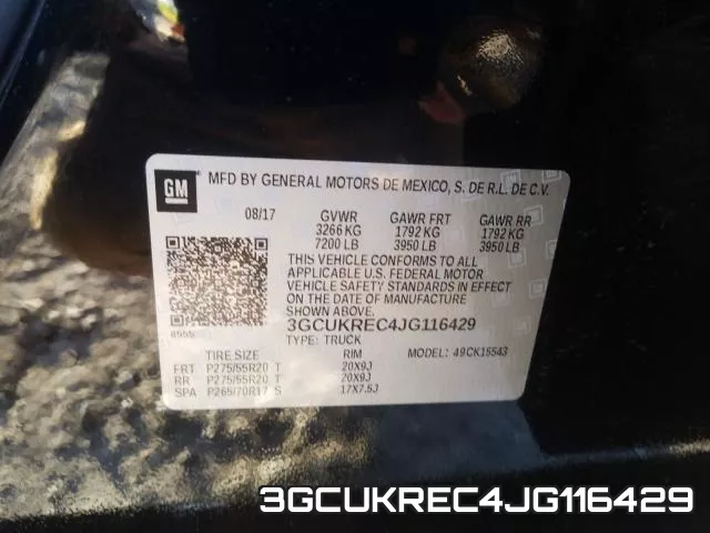 3GCUKREC4JG116429 фото 2