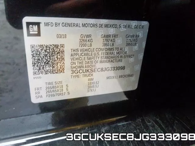 3GCUKSEC8JG333098 фото 2