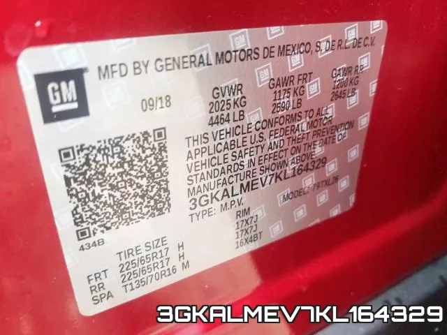 3GKALMEV7KL164329 фото 2