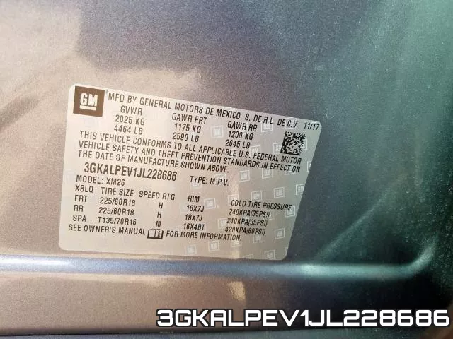 3GKALPEV1JL228686 фото 2