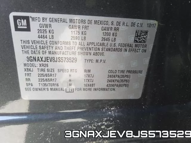 3GNAXJEV8JS573529 фото 2