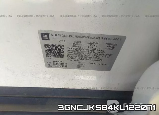 3GNCJKSB4KL122071 фото 10