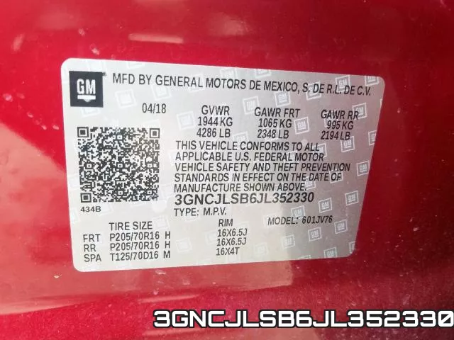 3GNCJLSB6JL352330 фото 2