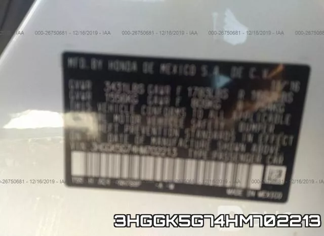 3HGGK5G74HM702213 фото 10