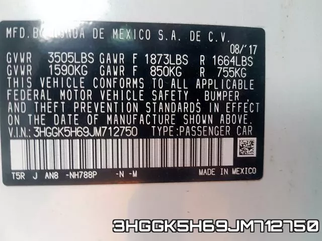 3HGGK5H69JM712750 фото 2