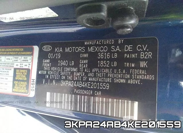 3KPA24AB4KE201559 фото 10