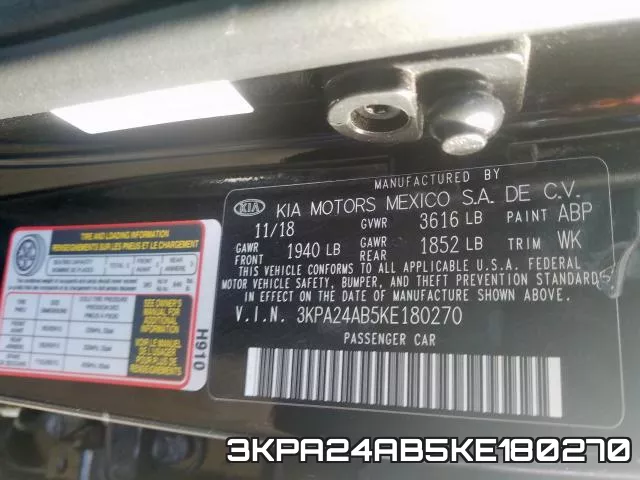 3KPA24AB5KE180270 фото 2