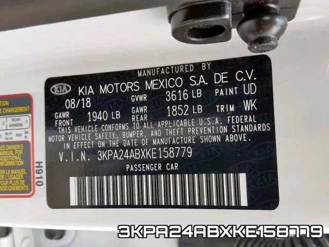 3KPA24ABXKE158779 фото 2