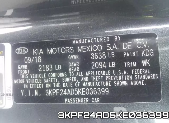 3KPF24AD5KE036399 фото 10
